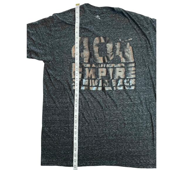 Star Wars Empire Strikes Back 40th Anniversary Tee Shirt XL Disney Heather Gray - Picture 9 of 9